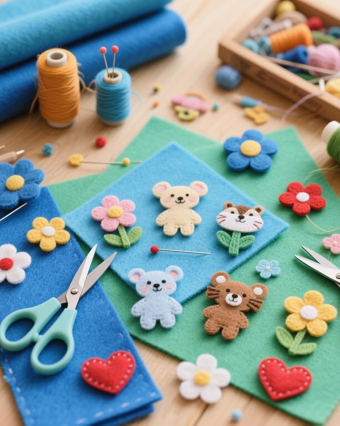 Blue Stiff Felt Sheets for Craftes