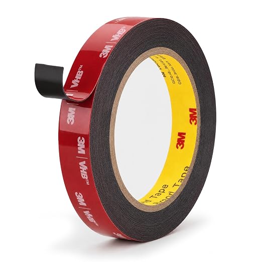 3M 5925 Double Sided Tape, 0.75 in x 16.4 ft Heavy Duty Foam Tape | 0.025 in