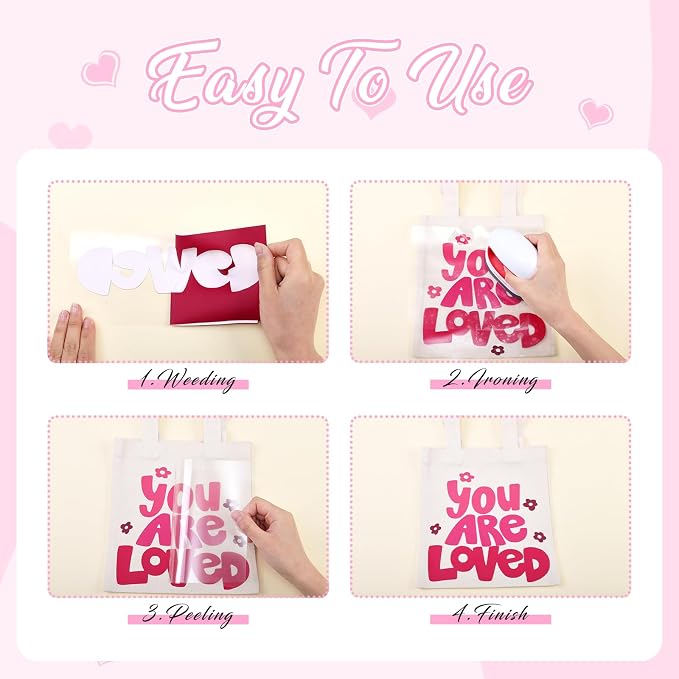 Tintnut Sangria Red Heat Transfer Vinyl, easy cut & weed, stretch washable
