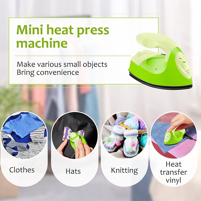 Honoson Mini Craft Iron Mini Heat Press Small Iron 3.93 x 2.36 x 2.76 in