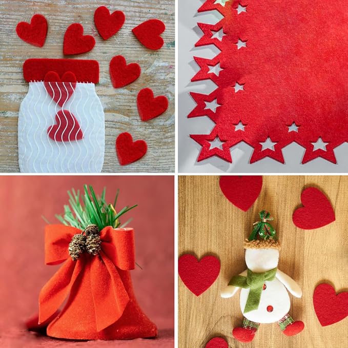 40 Pcs Felt Fabric Sheet, 1mm Thick