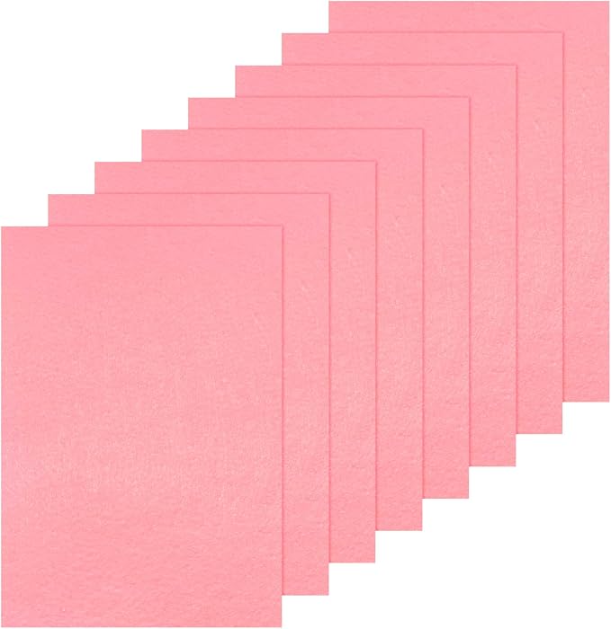Luomorgo 8 Pcs 8 x 12 Inch Stiff Felt, 2mm Thick,