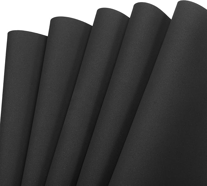 MECCANIXITY EVA Foam Sheets Black 19.7 Inch x 19.3 Inch 1mm Thick Crafts Foam