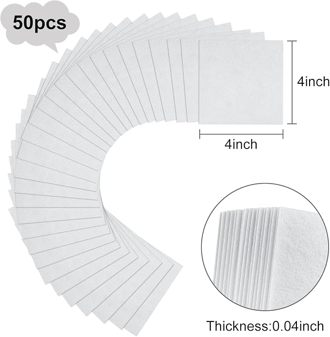 Morcheiong 50 Pcs Felt Fabric Soft Felt Fabric Sheet