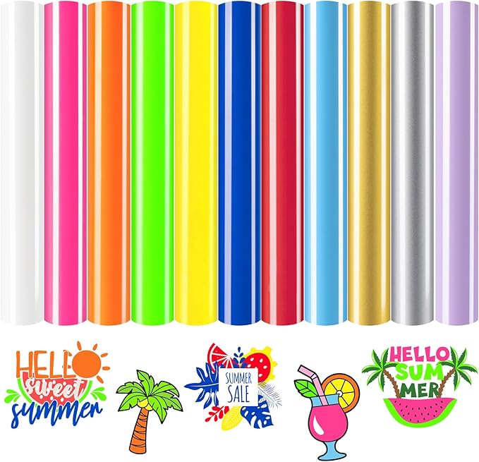 HTVRONT Neon Heat Transfer Vinyl