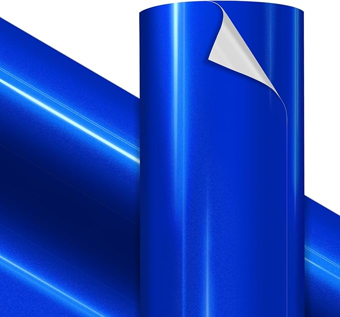VViViD Premium Liquid Metallic Blue Craft Vinyl Roll 1ft x 5ft – Bubble-Free