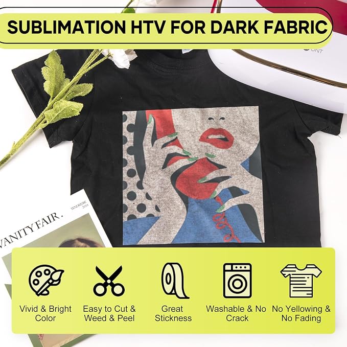 HTVRONT Sublimation HTV Sheets for Cotton Fabric