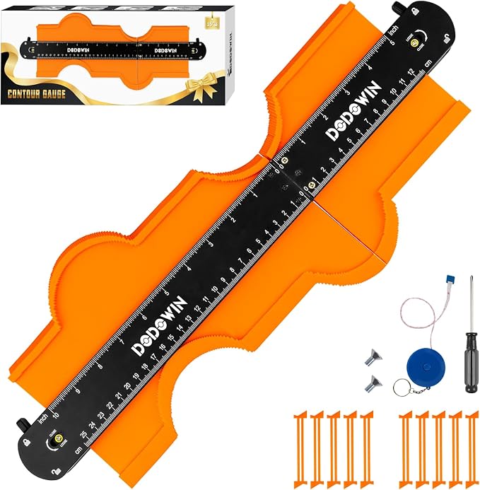DODOWIN 10+5 Inch Connectable Contour Gauge