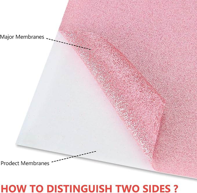 guangyintong Glitter Pink Heat Transfer Vinyl HTV Rolls, Glitter Pink HTV Vinyl