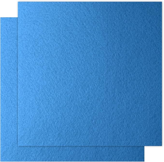 12" x 12" Felt Fabric Sheets for Crafts, Squares Felt Fabric Sheets, 1mm Thick