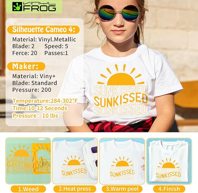 VINYL FROG Yellow Heat Transfer Vinyl Roll 12" x5ft Matte HTV Vinyl | Yellow