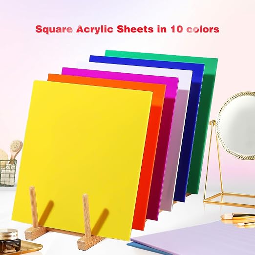Adrattnay Acrylic Sheets 1/8 Thick, Opaque Colored Acrylic Panel