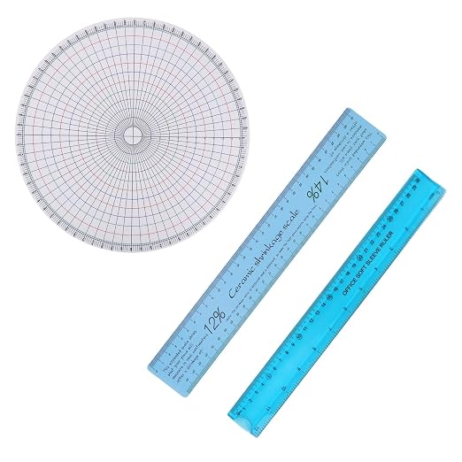 3pcs Ceramic Shrinkage Scale Ruler, Clay Sculpture Measuring Rulers Calipers