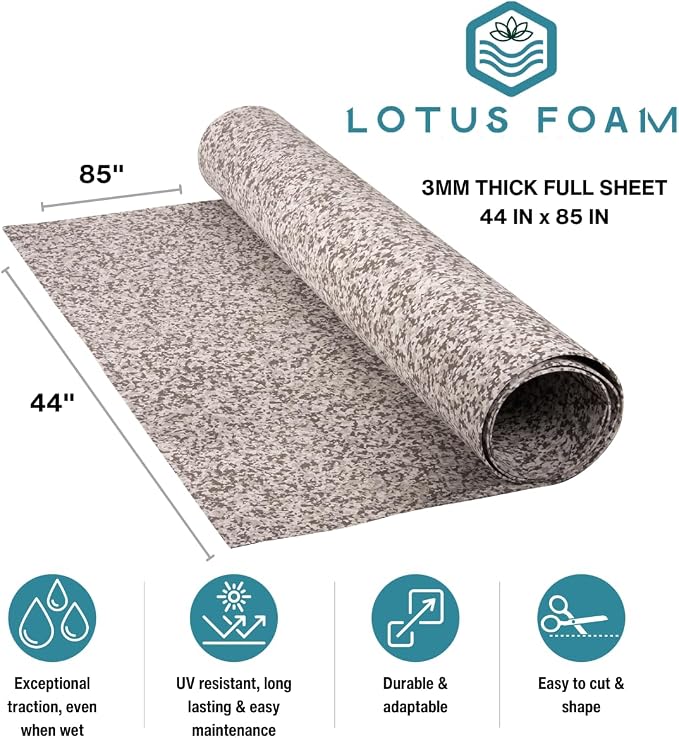 LotusFoam EVA Foam Sheet 3mm – 44"x 85" Craft Foam