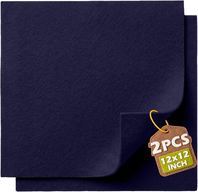 Navy Blue Soft Felt Sheets for Crafts, 1.6mm Thick, Handmade Crafts, DIY