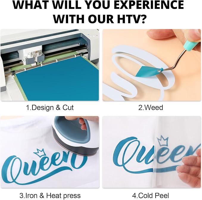 HTVRONT HTV Heat Transfer Vinyl Rolls