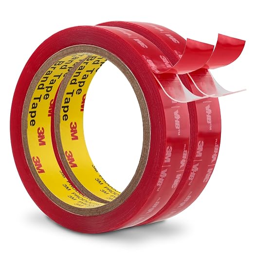 3M Heavy Duty Double Sided Tape 0.75" x15.4Ft 2 Pack Clear 4905 | Heavy Duty