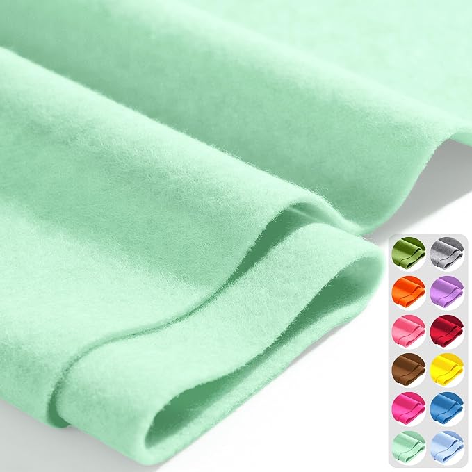 Whisper Green 36" X 36" Felt Fabric Sheet