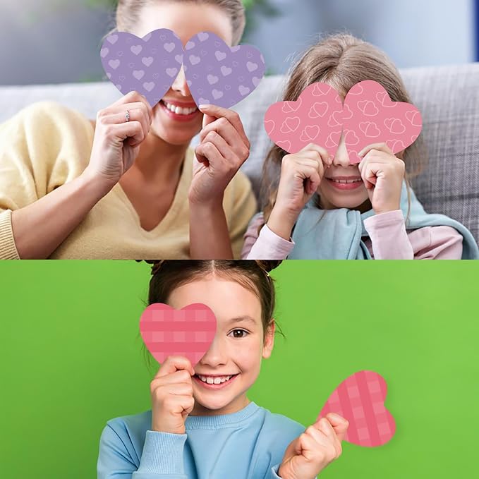 90 Pieces Heart Cutouts Paper Hearts Heart Shape Cards 5.5 Inches Large