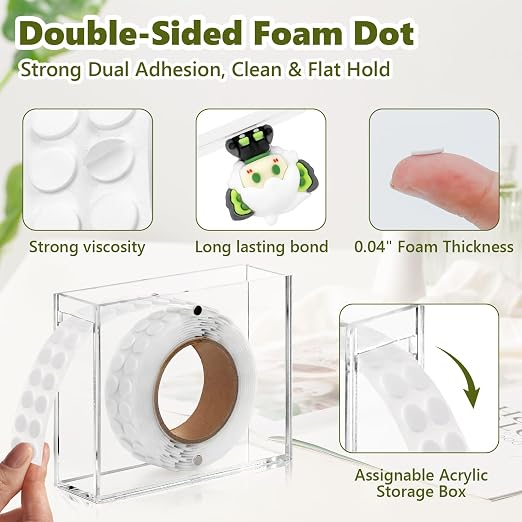 400 PCS 1mm Double Sided Foam Dots