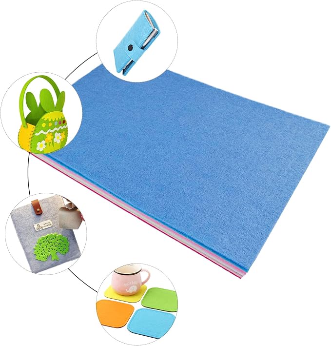 Jtnohx Stiff Felt, 2mm Thick Felt Sheets