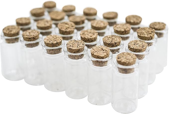 Super Z Outlet Mini Clear Glass Jars Bottles