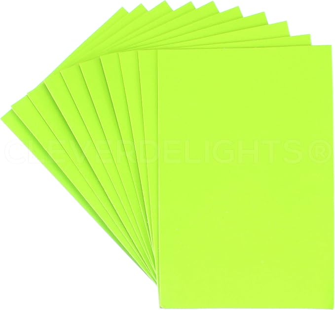 10 Pack - CleverDelights 8" x 12" Foam Sheets - Assorted Colors - Large Self