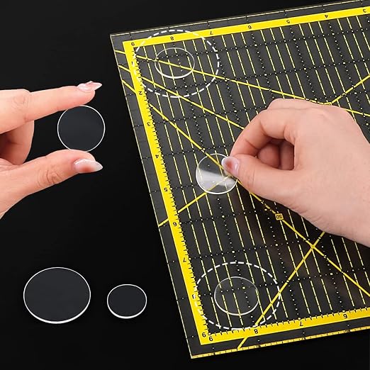 Ruler Grips, Non-Slip Ruler Rings, Quilt Template Grips, Silicone Grips