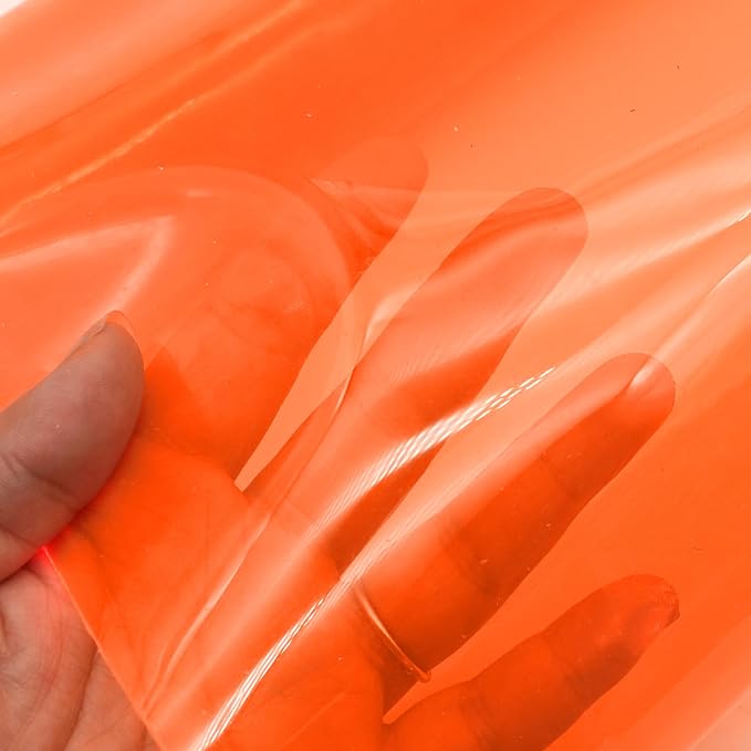 David accessories Transparent PVC Holographic Vinyl Sheets 1 Roll 11.8''x47''