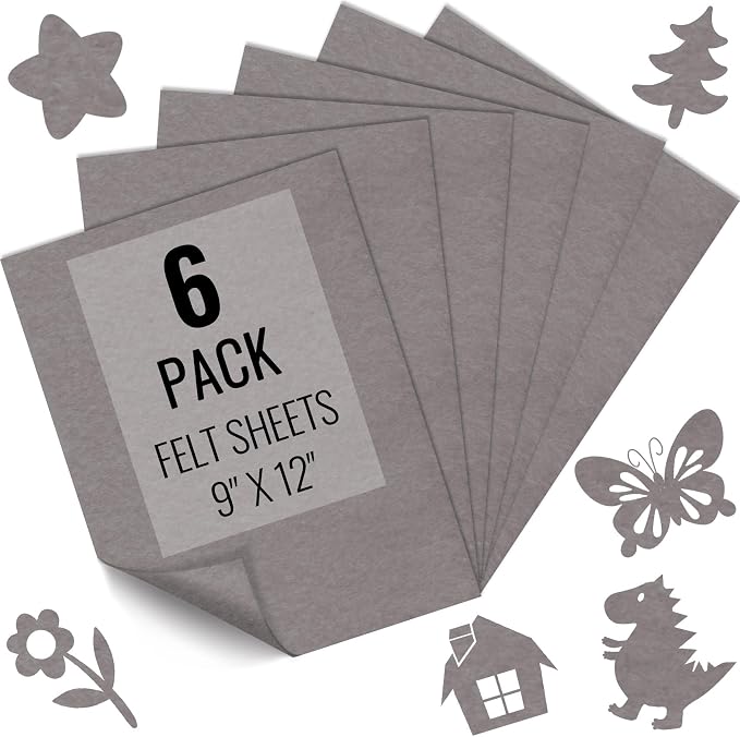 IONTACH 9" X 12" Soft Felt Sheets 1.6mm Thick | Felt Fabric