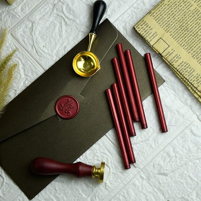 16 Pieces Glue Gun Sealing Wax Sticks in Metallic Red