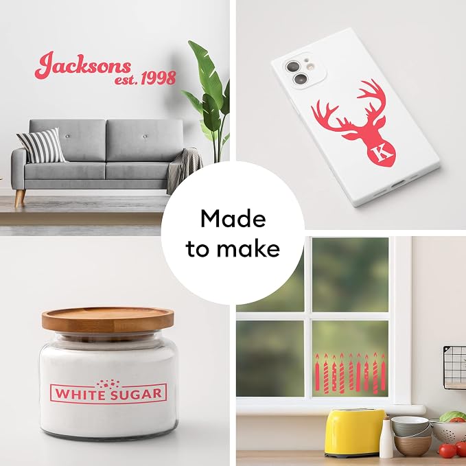 Cricut Removable Vinyl, Cardinal Red, Wall Decals, in-House Décor