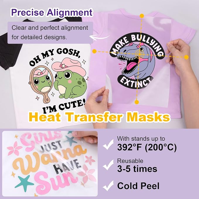 TECKWRAP Printable Heat Transfer Vinyl & Mask Sheets