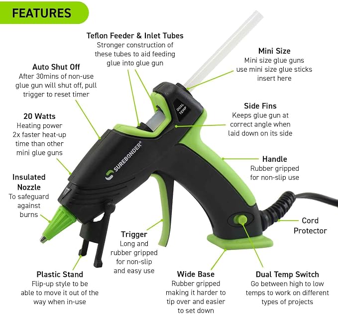 Surebonder Mini Hot Glue Gun