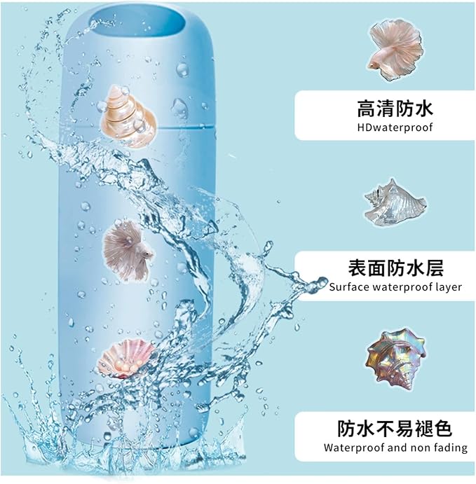 50PCS Sea Shell Stickers Aesthetic PET Transparent Conch Sticker Clamshell