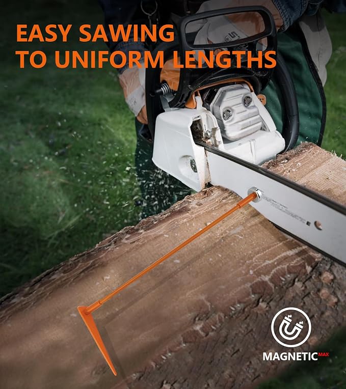 Firewood Measuring Tool, 1 Pack Magnetic Chainsaw Measuring Tool, Fire Wood