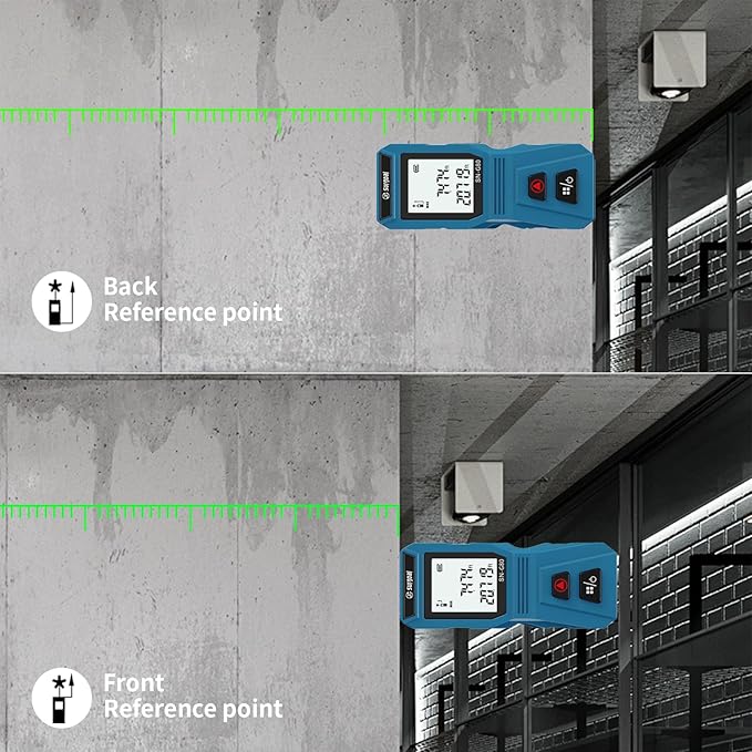 Mini Green Laser Distance Meter 262Ft – Rechargeable Digital Measuring Tool