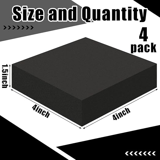 4 Pcs 1.5" Thick Foam Padding Sheet