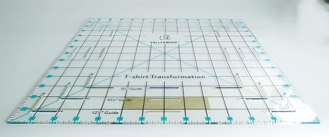 Not Overpriced T-Shirt Alignment Transformation Ruler 14x14inches. Turn Any Old