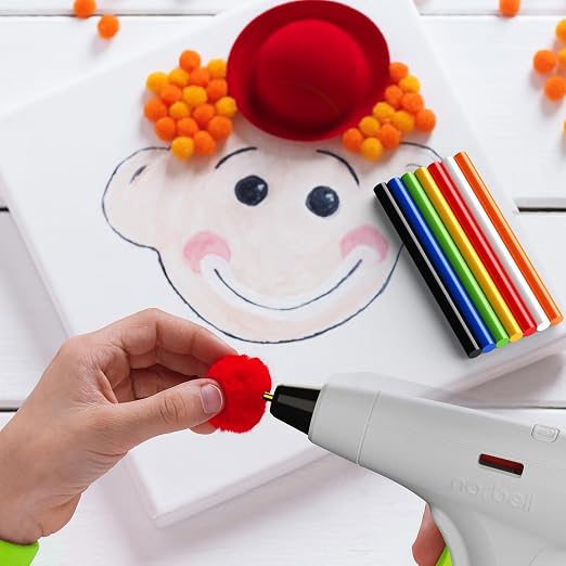 Mini Hot Glue Sticks in Vibrant Colors, 0.27" Diameter and 4" Long Hot Melt