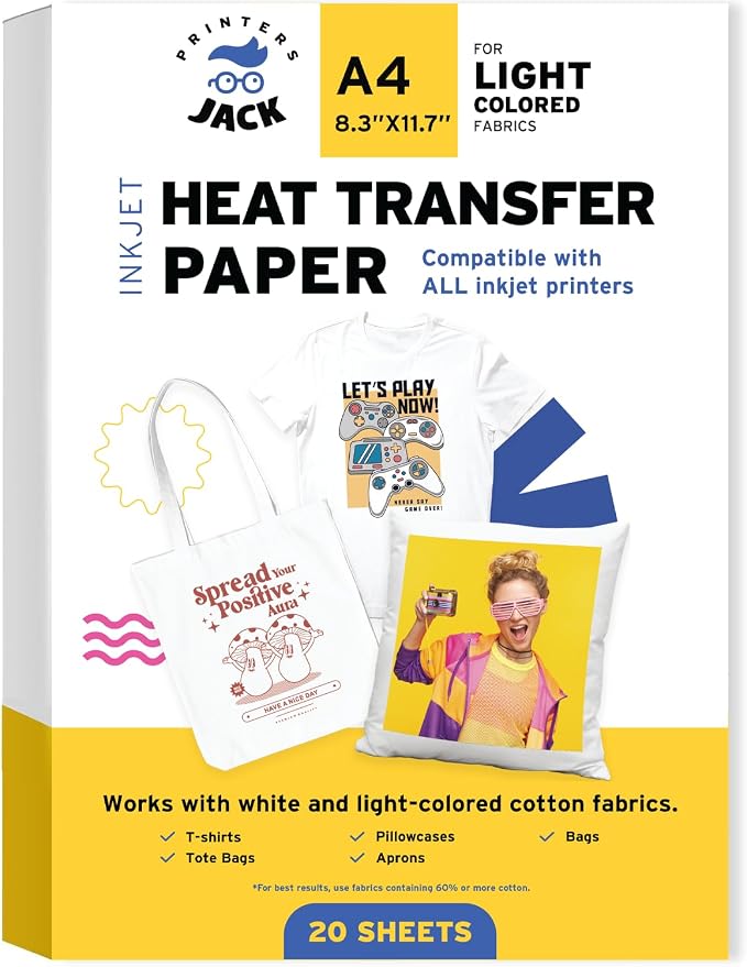 Printers Jack Iron-On Heat Transfer Paper