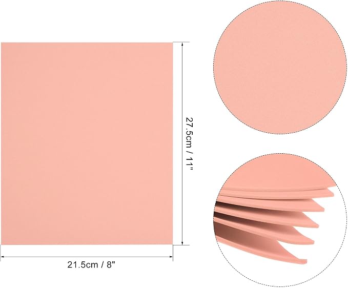 uxcell Red EVA Foam Sheets 11 x 8 inch 1.7mm Thickness
