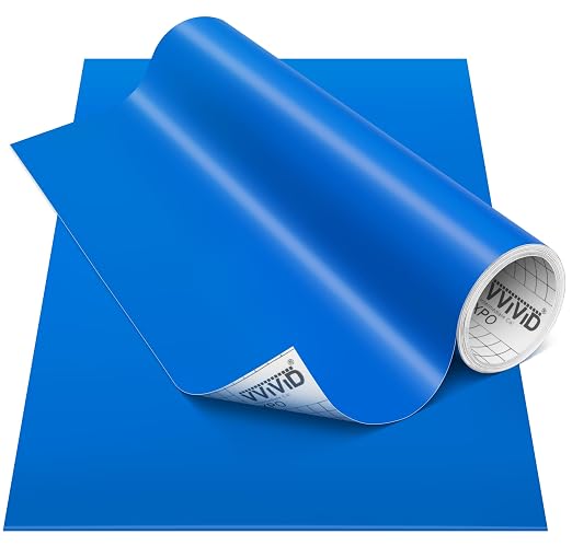 VViViD DECO65 Matte Pastel Gentian Blue Permanent Adhesive Craft Vinyl