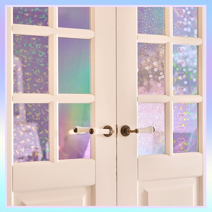 Clabby 36 Sheets Holographic Sticker Paper A4 Vinyl Holographic Laminate Sheets