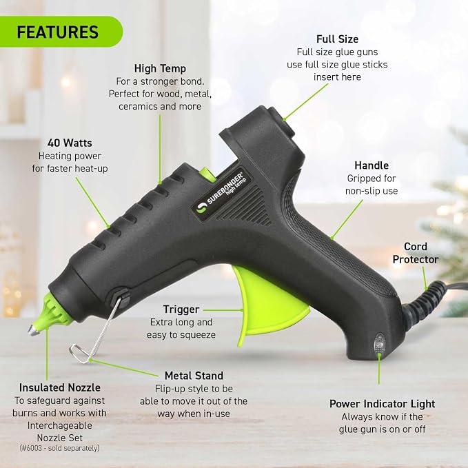 Surebonder High-Temp 40W Hot Glue Gun Kit