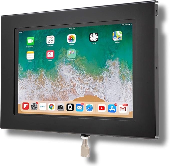 TABcare Locking Security Metal Case for Apple iPad Pro 11" 1st, 2nd, 3rd, 4th gen. for Kiosk, POS, Store, Show Display (Black, iPad Pro 11 1/2/3/4)