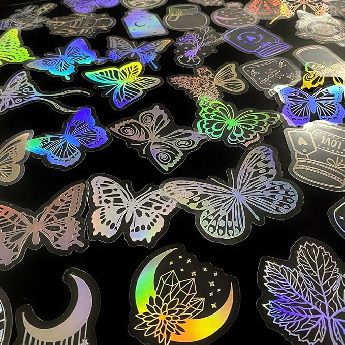 Yoksas Holographic Glitter Stickers