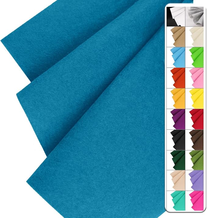 IONTACH 36" X 36" Stiff Felt Fabric 1.2mm Thick | Felt Sheet