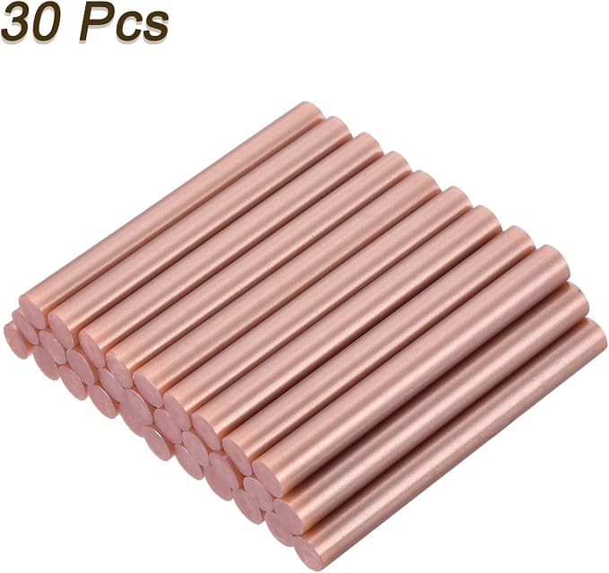 uxcell 30pcs Mini Hot Glue Gun Sticks 4-inch x 0.43-inch High Sticky Large Hot