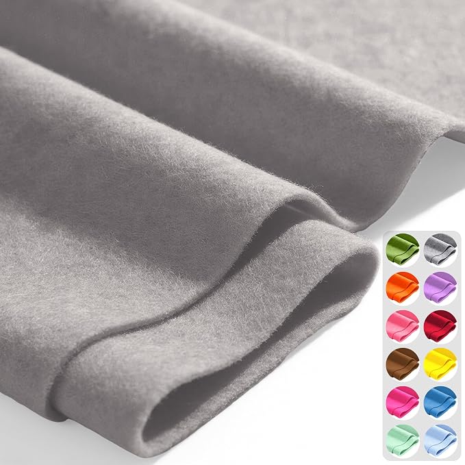Light Grey 36" X 36" Felt Fabric Sheet